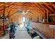 Spacious unfinished attic with exposed beams and ample potential for storage or customization at 1401 Marshall Farm St, Wake Forest, NC 27587