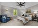 This naturally lit bedroom has carpet flooring and scenic views from the windows at 1509 Cumberland Rd, Chapel Hill, NC 27514
