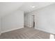Neutral bedroom with carpet and two closets that offers a blank canvas for your personal touch at 1513 Armscroft Lane, Apex, NC 27502