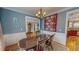 Charming dining room with traditional furnishings, creating an inviting space for meals at 19 Rivers Edge Ct, Timberlake, NC 27583