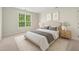 Bedroom features a bed, soft carpet, and decorative wall art, creating a relaxing atmosphere at 1909 Redding Lane, Durham, NC 27712