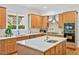 Spacious kitchen featuring stainless steel appliances, granite countertops, and an island with sink at 20011 Bragg, Chapel Hill, NC 27517