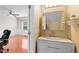 Bathroom featuring a modern vanity at 203 Green Pasture Rd, Mebane, NC 27302