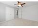 Bright bedroom with neutral paint, carpet and two closets at 203 Green Pasture Rd, Mebane, NC 27302