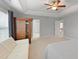 Spacious main bedroom offers neutral carpet and paint, en suite bath, and bright windows at 203 Green Pasture Rd, Mebane, NC 27302