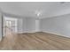 Spacious bonus room with wood floors, ceiling fan, and great natural light at 2049 Rainy Lake St, Wake Forest, NC 27587