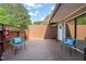 Inviting patio space featuring comfortable seating and stylish outdoor decor at 213 Summerwalk Cir, Chapel Hill, NC 27517