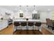 Bright kitchen with island seating and stainless steel appliances at 215 Westridge Dr, Raleigh, NC 27609