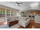 Open concept living room adjacent to kitchen, great for entertaining at 221 Hammond Wood Pl, Morrisville, NC 27560