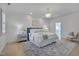 Spacious main bedroom with ensuite bath, neutral décor, and a plush rug at 2306 Byrd St, Raleigh, NC 27608