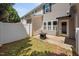 Cozy back patio area with privacy fence and space for outdoor seating at 2609 Asher View Ct, Raleigh, NC 27606