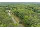 Overhead view of the lush green landscape with mature trees at 2913 Escondido Farm Rd, Garner, NC 27529