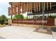 Joyner Park Community Center sign, featuring natural stone, professional landscaping, and convenient walkways at 321 Everly Mist Way, Wake Forest, NC 27587