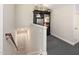 Finished basement area with modern amenities and decorative accents at 3612 Carriage Dr, Raleigh, NC 27612