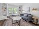 Cozy living room with a built-in bookcase at 5512 Bridgeman Ct, Durham, NC 27703