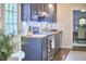 Open concept kitchen with butcher block countertops, subway tile backsplash, and stainless steel appliances at 5642 Falkirk Dr, Durham, NC 27712