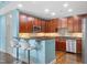 Updated kitchen with granite countertops, stainless steel appliances and breakfast bar at 618 N Boylan Ave # 622, Raleigh, NC 27603