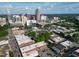 An aerial view of a developed downtown area with lush green spaces and architecture in the background at 6509 Mountain Brook Ln, Raleigh, NC 27615