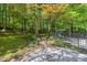Expansive, lush backyard surrounded by beautiful mature trees and landscaping, perfect for outdoor enjoyment at 6509 Mountain Brook Ln, Raleigh, NC 27615