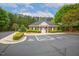 Charming community clubhouse with convenient parking and a welcoming entrance at 712 Evanvale Ct, Cary, NC 27518