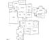 Detailed floor plan showcasing the layout of the home with dimensions and room names at 712 Evanvale Ct, Cary, NC 27518