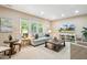 Comfortable living room with many windows providing natural light and a large area rug at 712 Evanvale Ct, Cary, NC 27518