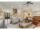 Cozy living room featuring neutral tones, comfortable seating, and an inviting atmosphere at 712 Evanvale Ct, Cary, NC 27518