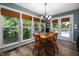 Cozy breakfast nook featuring natural light and outdoor views at 7508 Venture Ct, Raleigh, NC 27615