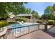 Inviting pool with lounge chairs and deck, perfect for outdoor relaxation at 7508 Venture Ct, Raleigh, NC 27615