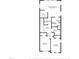 Detailed floor plan showcasing the layout of the second floor, including bedrooms and bathrooms at 79 Hawkstone Dr, Clayton, NC 27527