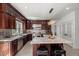 Gourmet kitchen featuring large island, stainless appliances, and ample cabinet space at 817 Highwater Pl, Fuquay Varina, NC 27526