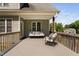 A large back deck perfect for outdoor living and entertaining at 1006 Trumpet Vine Ct, Wendell, NC 27591