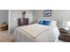 Cozy bedroom with modern decor, featuring a large bed, nightstand, and dresser at 1021 Sweet Cream Ct, Durham, NC 27703