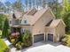Aerial view showing a large home with attached garage and spacious back yard at 1037 Lila Ln, Raleigh, NC 27614
