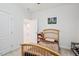 Cozy bedroom with twin bed and view to hall at 1041 Cotulla Dr, Morrisville, NC 27560