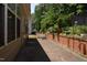 Backyard with a brick patio at 10461 Dapping Dr, Raleigh, NC 27614