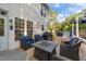 Backyard deck with outdoor furniture, grill, and access to a pool for entertaining at 106 Wolverton Dr, Clayton, NC 27527