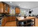 Stylish kitchen featuring stainless steel appliances, granite countertops, and a functional island at 106 Wolverton Dr, Clayton, NC 27527