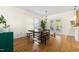 Charming dining room with a rustic table, bench seating, and natural light at 117 Idlewild Ave, Raleigh, NC 27601