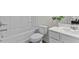 Bright, clean bathroom with a tub and vanity, offering a functional and comfortable space at 117 N Chubb Rdg, Wilson's Mills, NC 27520