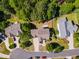 Aerial view of house at 1221 Tartarian Trl, Apex, NC 27502