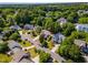 A lovely neighborhood showcasing beautiful homes nestled among lush greenery at 1221 Tartarian Trl, Apex, NC 27502