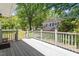 Spacious back porch overlooking the backyard offers a relaxing outdoor retreat at 1314 Hudson Ave, Durham, NC 27705