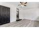 Large bedroom with dark doors, light floors and base trim, and ample space at 1314 Hudson Ave, Durham, NC 27705