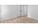 Bright bedroom featuring hard surface flooring and double closets at 1349 Crabtree Blvd, Raleigh, NC 27610