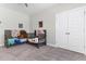 Bright bedroom with two cribs and a double-doored closet at 1520 Banks Brooke Dr, Raleigh, NC 27603
