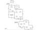 A detailed floor plan showcasing the layout of the first and second floors of a home at 208 Willowbend Ln, Hillsborough, NC 27278