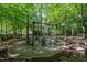 Cozy backyard fire pit area with comfortable seating, ideal for gatherings and relaxation at 215 Hopesworth Ct, Hillsborough, NC 27278