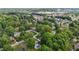 A bird's eye perspective of a community featuring lush greenery, well-spaced homes, and a tranquil suburban environment at 2614 Cambridge Rd, Burlington, NC 27215