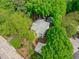 Aerial view of a home surrounded by lush trees and a well-manicured lawn at 2704 Fairview Rd, Raleigh, NC 27608
